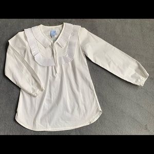 NWT Bella Bliss White Fusion Blouse. Girls size 8.